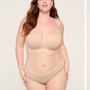 Cacique Lane Bryant   Multi Way Boost Strapless Bra 44D Cafe Mocha